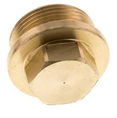 Plug G1 1/4'' Brass with Collar and External Hex 16bar (224.8psi)