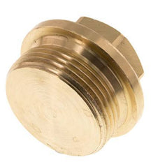 Plug G1 1/4'' messing met kraag en buitenzeskant 16 bar (224.8psi)