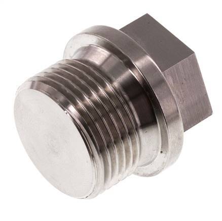 Plug G3/4'' RVS met kraag en buitenzeskant 40bar (562.0psi)