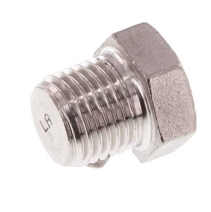 Plug R1/4'' Stainless steel with External Hex 16bar (224.8psi) [5 Pieces]