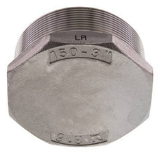 Plug R3'' RVS met buitenzeskant 16 bar (224.8psi)