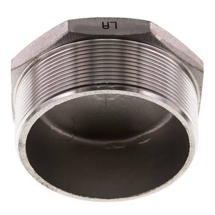 Plug R3'' RVS met buitenzeskant 16 bar (224.8psi)