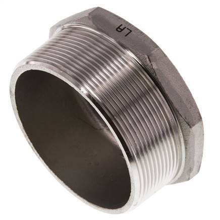 Plug R3'' RVS met buitenzeskant 16 bar (224.8psi)