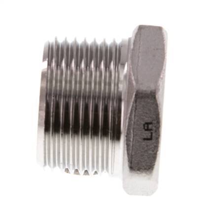 Plug R3/4'' RVS met Buitenzeskant 16bar [2 Stuks]