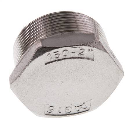 Plug R2'' Stainless steel with External Hex 16bar (224.8psi)