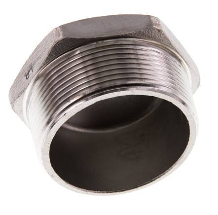 Plug R2'' Stainless steel with External Hex 16bar (224.8psi)