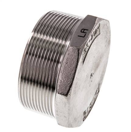 Plug R2 1/2'' RVS met buitenzeskant 16 bar (224.8psi)