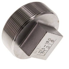 Plug R2 1/2'' RVS met Extern Vierkant 16bar (224.8psi)
