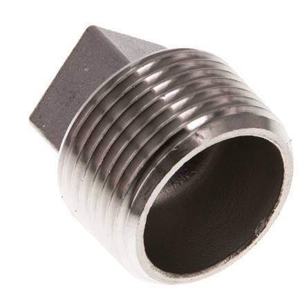 Plug R1'' RVS met Extern Vierkant 16bar (224.8psi)