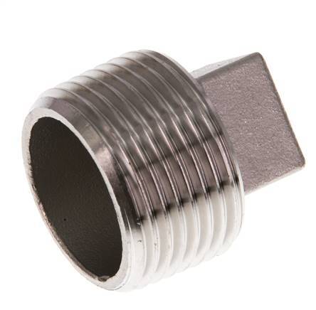Plug R1'' RVS met Extern Vierkant 16bar (224.8psi)