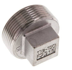 Plug R1 1/2'' RVS met Extern Vierkant 16bar (224.8psi)