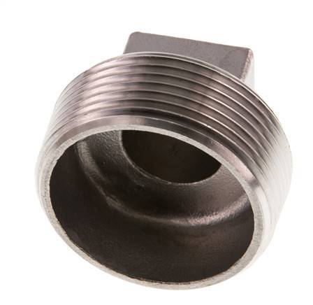 Plug R1 1/2'' RVS met Extern Vierkant 16bar (224.8psi)
