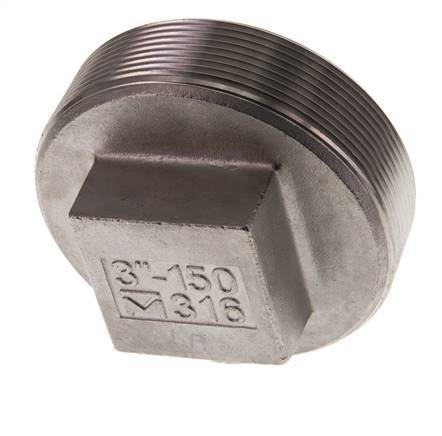 Plug R3'' RVS met Extern Vierkant 16bar (224.8psi)