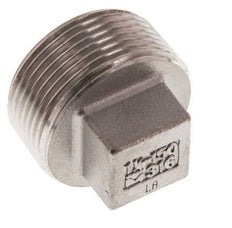 Plug R1 1/4" RVS met extern vierkant 16 bar (224.8psi)