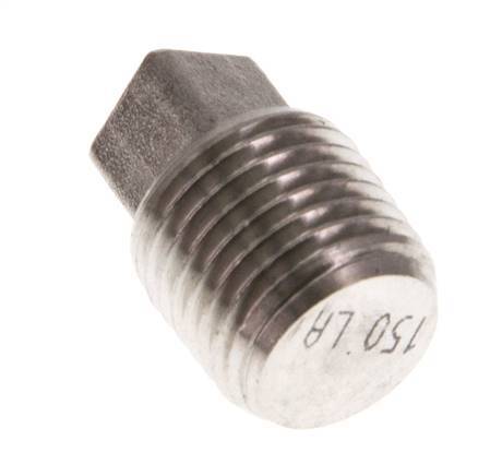 Plug R1/4'' Stainless steel with External Square 16bar (224.8psi) [5 Pieces]