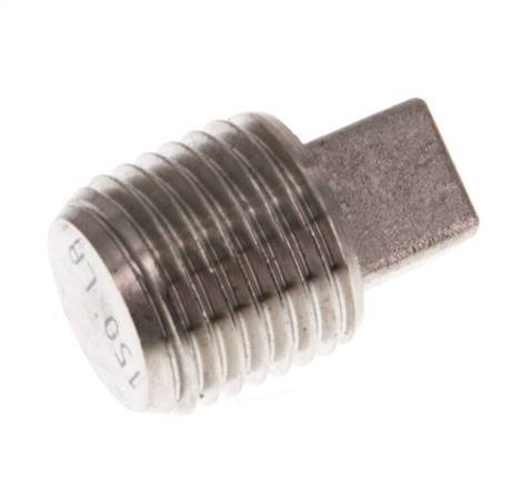 Plug R1/4'' Stainless steel with External Square 16bar (224.8psi) [5 Pieces]