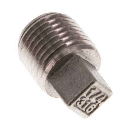 Plug R1/4'' Stainless steel with External Square 16bar (224.8psi) [5 Pieces]