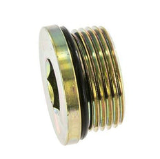 Plug UN 1-5/16''-12 Staal NBR met binnenzeskant 400bar (5620.0psi)