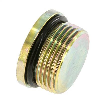 Plug UN 1-5/16''-12 Staal NBR met binnenzeskant 400bar (5620.0psi)