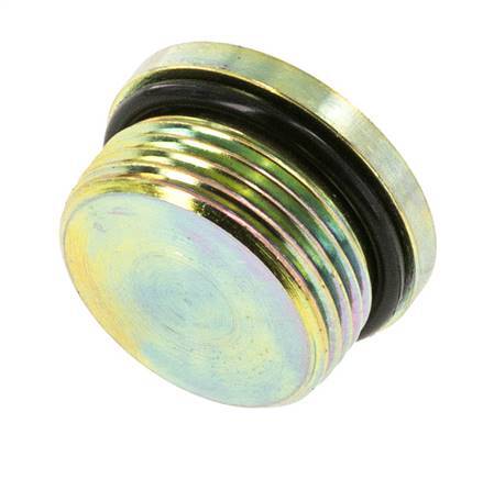 Plug UN 1-5/16''-12 Staal NBR met binnenzeskant 400bar (5620.0psi)