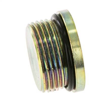 Plug UN 1-5/16''-12 Staal NBR met binnenzeskant 400bar (5620.0psi)