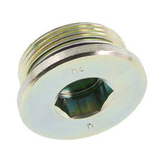Plug UN 1-5/8''-12 Staal NBR met binnenzeskant 250 bar (3512.5psi)