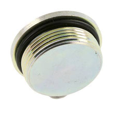 Plug UN 1-5/8''-12 Staal NBR met binnenzeskant 250 bar (3512.5psi)