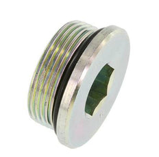 Plug UN 1-5/8''-12 Staal NBR met binnenzeskant 250 bar (3512.5psi)