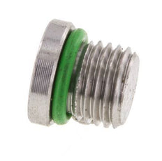 Plug UNF 7/16''-20 RVS FKM met interne zeskant 630bar (8851.5psi)