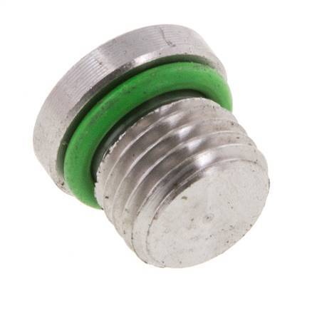 Plug UNF 7/16''-20 RVS FKM met interne zeskant 630bar (8851.5psi)