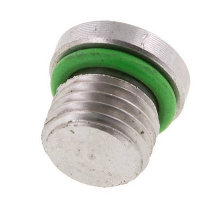 Plug UNF 7/16''-20 RVS FKM met interne zeskant 630bar (8851.5psi)