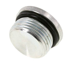 Plug UN 1-3/16''-12 Staal NBR met binnenzeskant 400bar (5620.0psi)