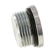 Plug UN 1-3/16''-12 Staal NBR met binnenzeskant 400bar (5620.0psi)