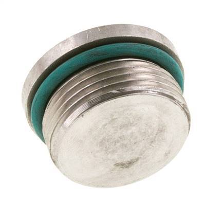 Plug UN 1-5/16''-12 RVS FKM met binnenzeskant 400bar (5620.0psi)