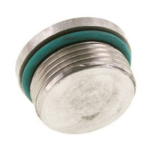 Plug UN 1-5/16''-12 RVS FKM met binnenzeskant 400bar (5620.0psi)