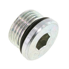 Plug UNF 7/8''-14 Staal NBR met binnenzeskant 630bar (8851.5psi)