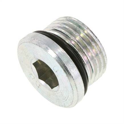 Plug UNF 7/8''-14 Staal NBR met binnenzeskant 630bar (8851.5psi)