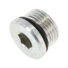 Plug UNF 7/8''-14 Staal NBR met binnenzeskant 630bar (8851.5psi)