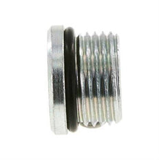 Plug UNF 7/8''-14 Staal NBR met binnenzeskant 630bar (8851.5psi)