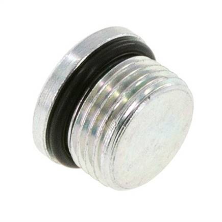 Plug UNF 7/8''-14 Staal NBR met binnenzeskant 630bar (8851.5psi)