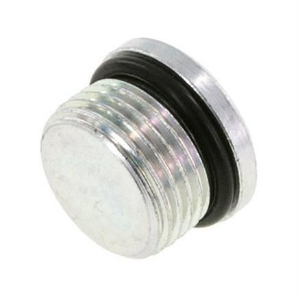 Plug UNF 7/8''-14 Staal NBR met binnenzeskant 630bar (8851.5psi)