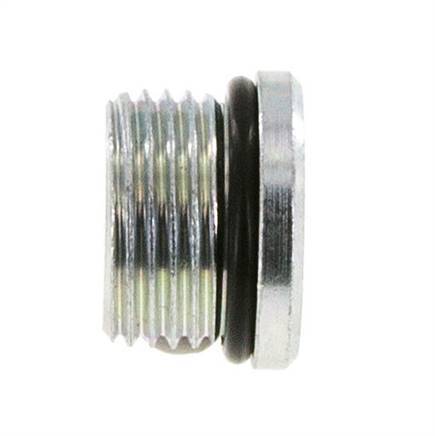 Plug UNF 7/8''-14 Staal NBR met binnenzeskant 630bar (8851.5psi)