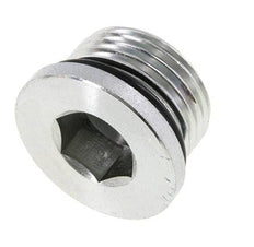 Plug UN 1-1/16''-12 Staal NBR met binnenzeskant 400bar (5620.0psi)