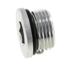 Plug UN 1-1/16''-12 Staal NBR met binnenzeskant 400bar (5620.0psi)