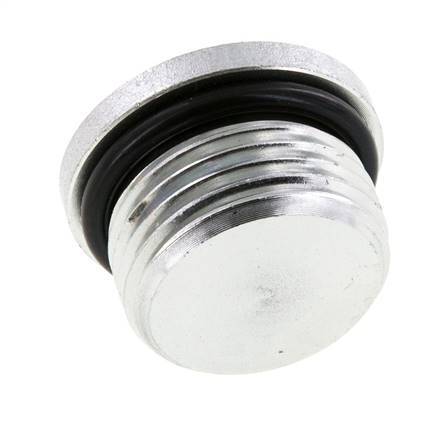 Plug UN 1-1/16''-12 Staal NBR met binnenzeskant 400bar (5620.0psi)