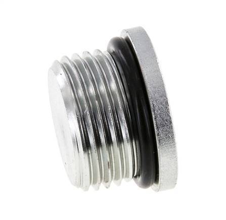 Plug UN 1-1/16''-12 Staal NBR met binnenzeskant 400bar (5620.0psi)
