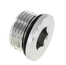 Plug UN 1-1/16''-12 Staal NBR met binnenzeskant 400bar (5620.0psi)