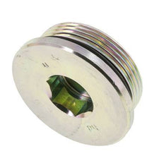 Plug UN 1-7/8''-12 Staal NBR met binnenzeskant 250 bar (3512.5psi)