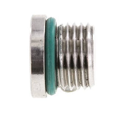 Plug UNF 9/16''-18 RVS FKM met binnenzeskant 630bar (8851.5psi)