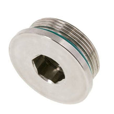 Plug UN 1-7/8''-12 Stainless steel FKM with Internal Hex 250bar (3512.5psi)